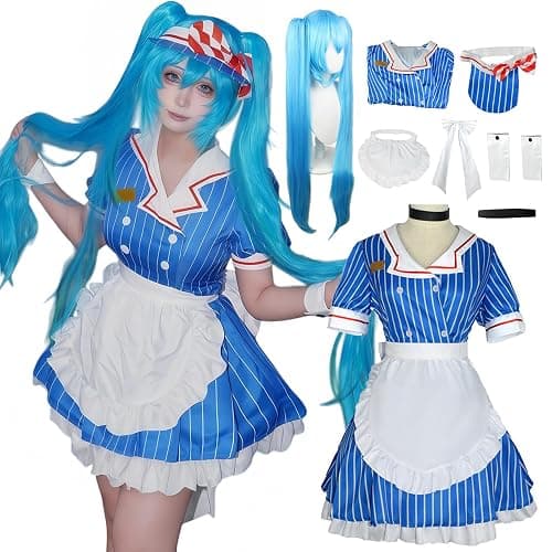 HYJXDLLS Kasane Costume Outfit Halloween Dress Aoron Dress Uniform Set - Image 1