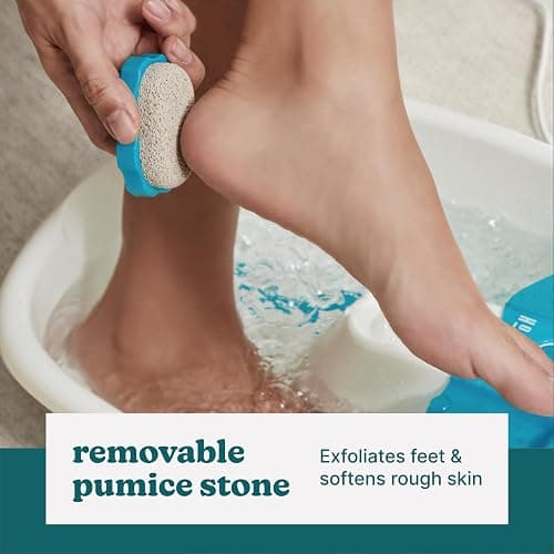 Homedics Bubble Mate Foot Spa, Toe Touch Controlled Foot Bath | with Invigorating Bubbles and Splash Proof, Raised Massage Nodes and Removable Pumice Stone thumbnail 3
