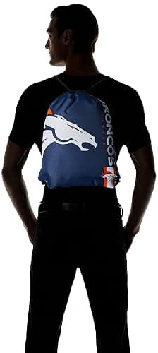FOCO Denver Broncos NFL Big Logo Drawstring Backpack thumbnail 2