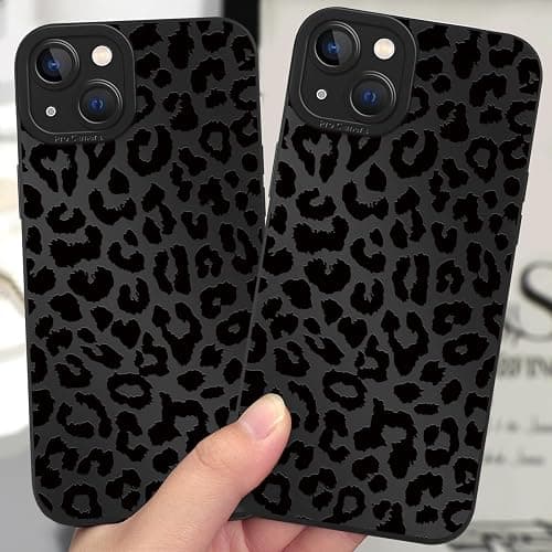 Cinysnt Cute Cheetah Print Phone Case for iPhone 13 Black Luxury Leopard Case 6.1", Aesthetic Pattern Design Cover Full Camera Lens Protective Shockproof Soft Slim TPU Funda for Women Girls thumbnail 8