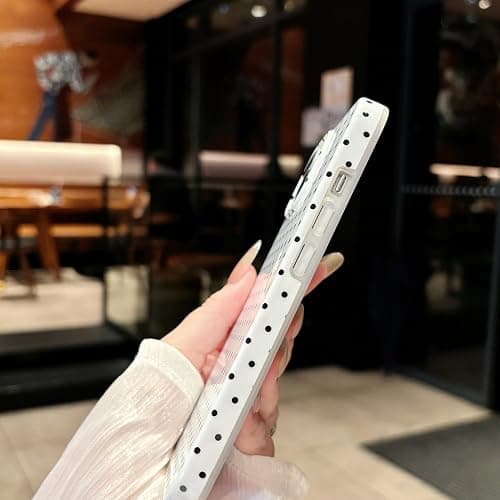 Jmltech for iPhone 16 Plus Case Polka Dot Phone Cases Women Girly Cute Aesthetic Design Trendy Simple Case Slim Shockproof Protective Cover Pink thumbnail 6