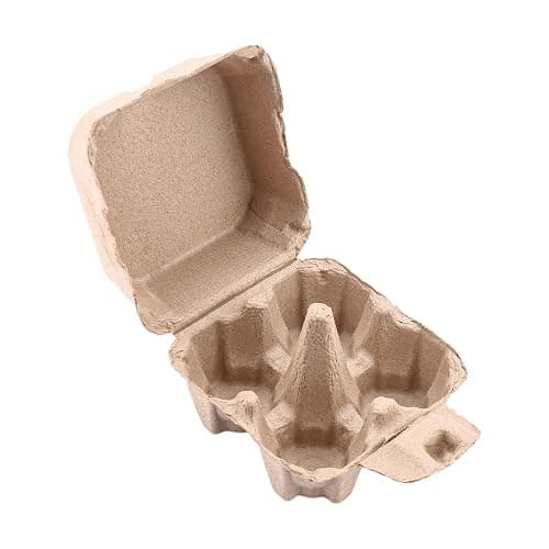LayHyand 30 Pack Egg Cartons 4 Count, Cheap Bulk Pulp 4 Cell Containers Vintage Easter, 1/3 Dozen Sturdy Natural Kraft Paper Holder Box for Storage Fresh Chicken Huevo 2x2 thumbnail 6