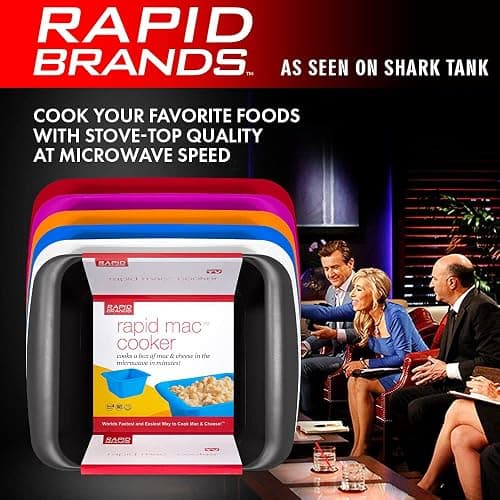 Rapid Mac Cooker | Microwave Macaroni & Cheese in 5 Minutes | Perfect for Dorm, Small Kitchen or Office | Dishwasher-Safe, Microwaveable, BPA-Free (Orange, 1Pack) thumbnail 8