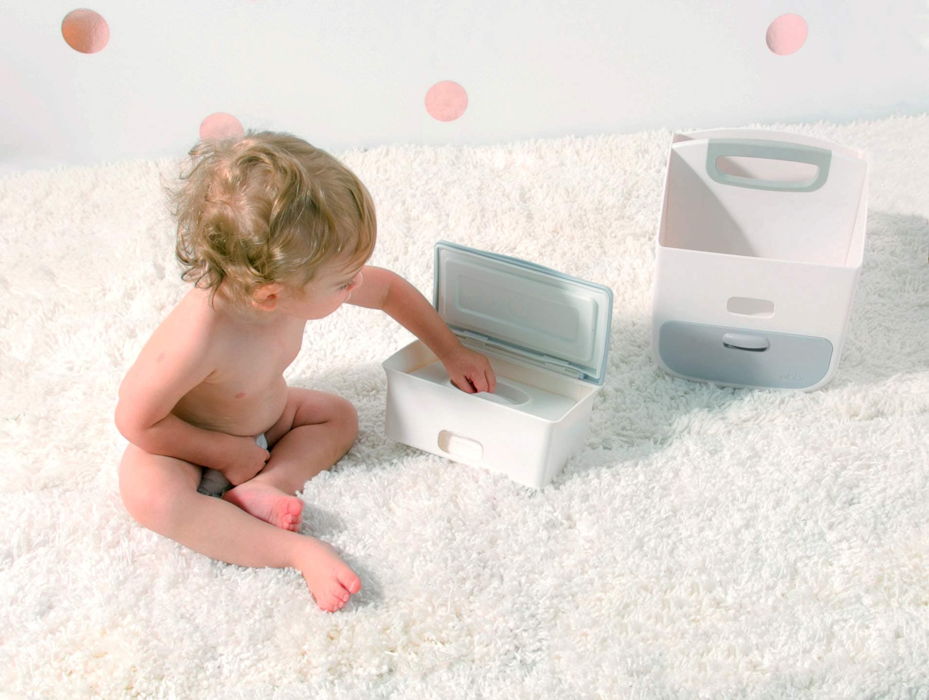Ubbi Baby Wipes Dispenser with Weighted Plate and Secure Seal, Nursery and Baby Registry Essential to Keep Wipes Fresh, Gray / Gray Wipes Dispenser Set of 2 $72.40 ($72.40 / count) thumbnail 7