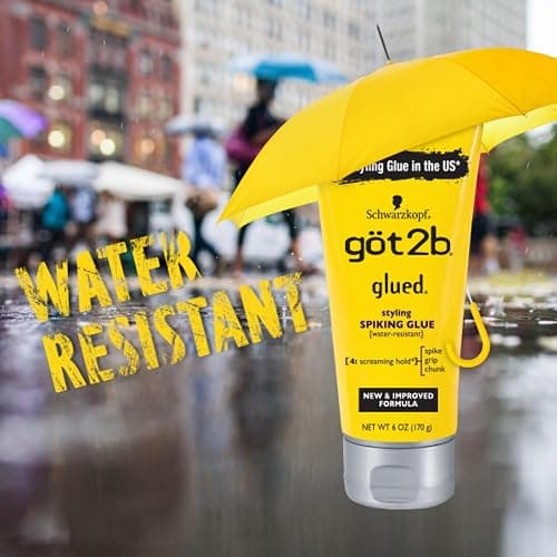 Got2B Glued Styling Spiking Hair Gel 2 - 6 oz tubes + 1 Travel 1.25 oz tube thumbnail 2