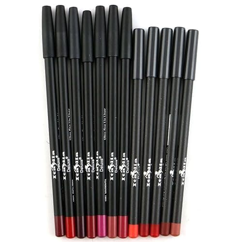 12pc Italia Deluxe Ultra Fine Lip Liner set of 12 color thumbnail 2