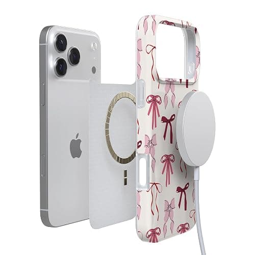 Casely iPhone 17 Pro Case | Lover Girlie | Pink Bows | Compatible with MagSafe | Classic Ultra Slim Design thumbnail 4