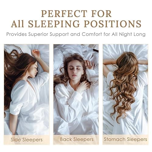 HUXMEYSON Pillows Standard Size Set of 4, Bed Pillows Set of 4, Down Alternative Luxury Hotel Pillows for Sleeping and for Side and Back Sleepers thumbnail 5