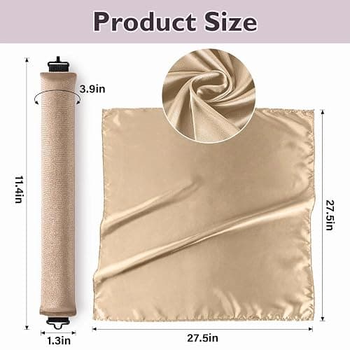 Overnight Hair Curlers Heatless Curls - 6 Pcs No Heat Blowout Curling Rods to Sleep In with Satin Hair Scarf thumbnail 5