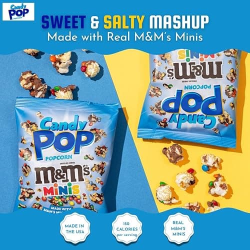 CANDY POP M&Ms Minis Candy Coated Popcorn, (5.25oz bags, 3-Pack) thumbnail 3