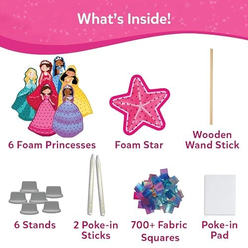 Skillmatics Poke-in Art - Magical Princesses, Mess-Free Fun for Kids, DIY Wood Craft Kits, Creative Activity, Christmas Gifts for Girls & Boys Ages 4, 5, 6, 7, 8, 9 thumbnail 4