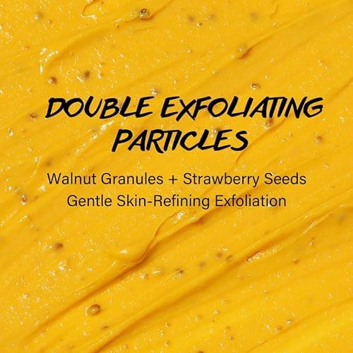 Vitamin C and Turmeric Face Scrub Cream Organics Microdermabrasion Facial Scrub Exfoliating Clears Blackheads Improve Dark Spot Acne with Strawberry Extract Exfoliator 130g/4.5oz thumbnail 8