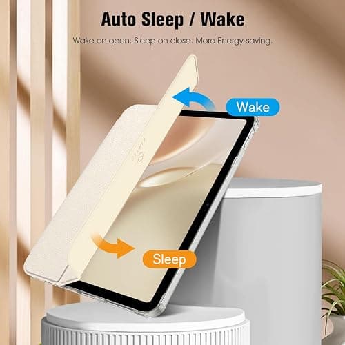FINTIE Case for iPad (A16) 11th Generation 11 Inch (2025), iPad 10th Generation 10.9 Inch (2022) - Ultra Slim Cover with Matte Back Shell Built-in Pencil Holder, Auto Wake Sleep, Starlight thumbnail 7