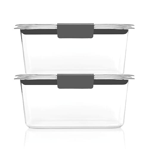 Rubbermaid Brilliance BPA-Free Food Storage Containers, Medium Deep, 4.7 Cup, 2-Pack, Airtight & Leak-Proof, Microwave & Dishwasher Safe thumbnail 2