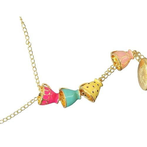 Leadigol Stackable 3D Coffee Cup Pendant Necklaces,Tea Cup Necklace,Teapot Locket Coffee Cup pendant Enamel Jewelry Long Necklace thumbnail 5