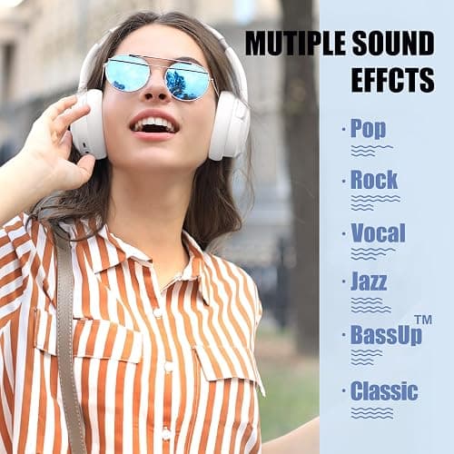 BERIBES Bluetooth Headphones Over Ear Wireless HiFi Stereo Headsets 65H 6EQ | Bluetooth 6.0,with Built-in HD Mic,Foldable Lightweight,Comfort Fit,Fast Charging,Deep Bass for Home Office Cellphone PC Ect. thumbnail 2