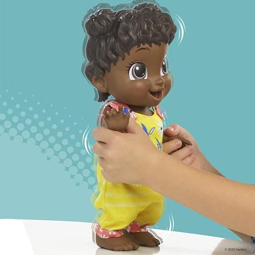 Baby Alive Baby Gotta Bounce Doll, Kangaroo Outfit, Bounces with 25+ SFX and Giggles, Drinks and Wets, Black Hair Toy for Children Aged 3 and Up thumbnail 2