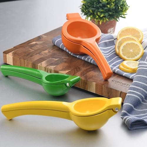 Y-ME Manual Juicer Citrus Lemon Squeezer, Fruit Juicer Lime Press Metal, Professional Hand Juicer Kitchen Tool(Yellow） thumbnail 7