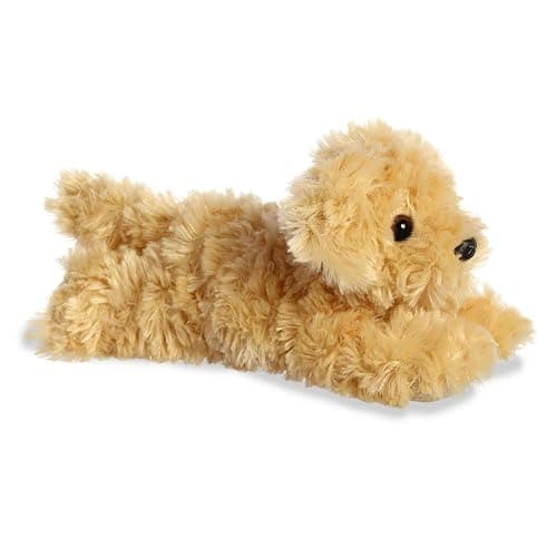 Aurora® Adorable Mini Flopsie™ Ginny Goldendoodle™ Stuffed Animal - Playful Ease - Timeless Companions - Gold 8 Inches thumbnail 3