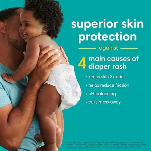 Pampers Baby Diapers - Swaddlers - Size 3, 136 Count, Ultra Absorbent Disposable Infant Diaper - Size 3 - 136 thumbnail 4