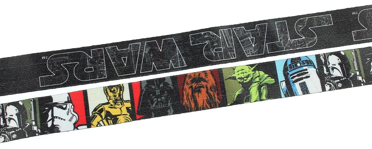 Star Wars Multi Character Lanyard with ID Badge Holder and PVC Charm thumbnail 2