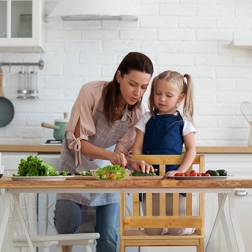 COSYLAND Kids Kitchen Step Stool，Toddler Standing Tower with CPC Certification, Removable Anti-Drop Railing Safety Rail Unique Patented Design Anti-tip Structure More Stable, 1.5-3 yrs Natural Bamboo thumbnail 6