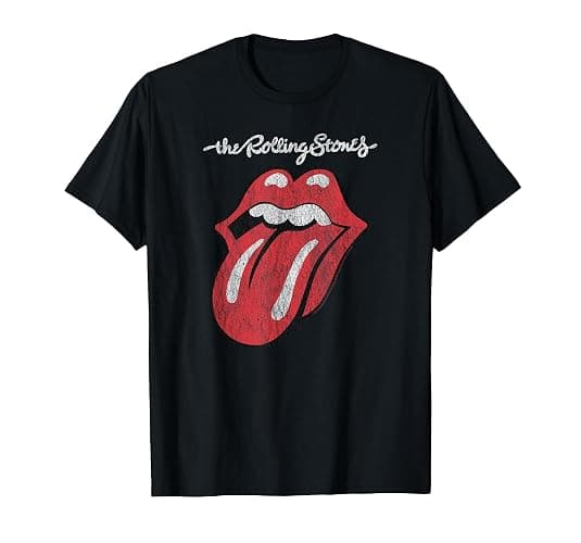 Rolling Stones Official Script Tongue T-Shirt - Girls - Black - Large - Image 1