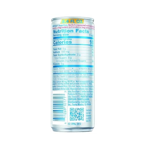 Red Bull Sugar Free Energy Drink with 80mg Caffeine plus Taurine & B Vitamins, 8.4 Fl Oz, Pack of 8 Cans thumbnail 2