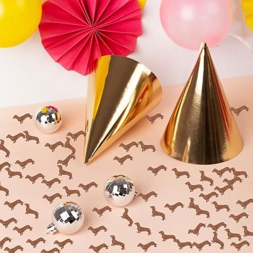 Dachshund Confetti, Puppy Birthday Party Supplies, Pet Dog Paper Cut Out, Dachshund Table Confetti for Baby Shower, Pet Dog Birthday Party Table Decoration thumbnail 5