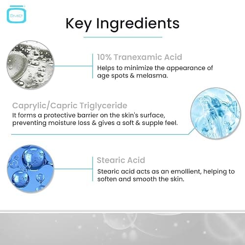 10% Tranexamic Acid Cream – 1 fl oz / 30ml – Skin Brightening Cream - Skin Moisturizer, Even Skin Tone with Coconut Oil & Vitamin E thumbnail 4
