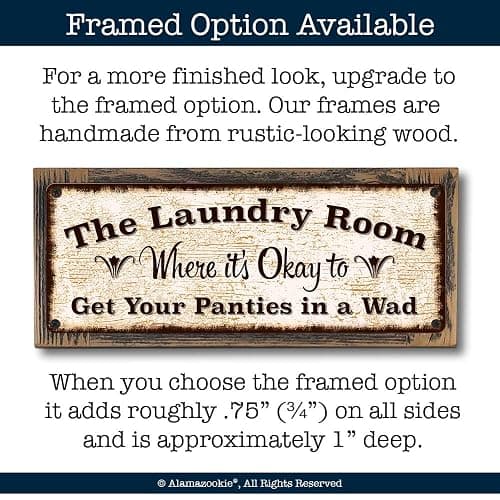 METAL SIGN, NOT A RUG - The Laundry Room, Where it’s Okay to Get Your Panties in a Wad, 5.75 x 15.5 Inch Aluminum Sign, Funny Wash Room, Laundromat, Housewarming, Gifts & Decor 0616-RK3004 thumbnail 3
