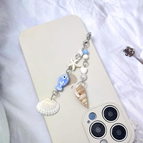 Nalefow 2PCS Cute Phone Charms Aesthetic Y2k Pink Guitar Strawberry Star Phone Straps Key Chains for Keys Bags Camera thumbnail 5