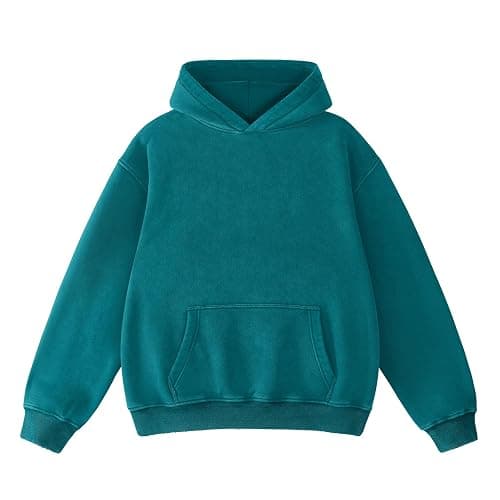 Dnzzs Womens Oversized Hoodie Acid Wash Hoodie Vintage Sweatshirt Heavyweight Fleece Cotton Streetwear Trendy Sweatshirts - Image 1