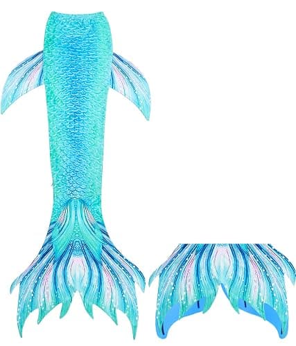 DNFUN Adults Mermaid Tail with Monofin for Swimming,2PCS - Image 1
