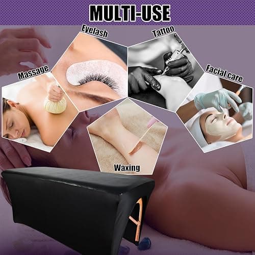28 Inches PU Leather Wide Lash Bed Cover 1 Pack|PU Leather Massage Table Cover|Wipeable, Reusable & Waterproof Massage Table Cover Protector ，Perfect for Salons Spa Home Use thumbnail 8