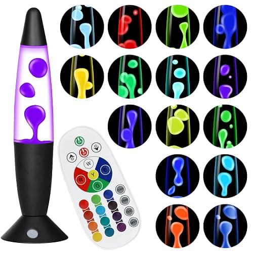 Besight Lampe à Mouvement Liquide avec 17 Changements de Couleur pour Adultes, Lampe d'ambiance pour Bureau Chambre Maison, Cadeau pour Anniversaire Saint Valentin - Image 1