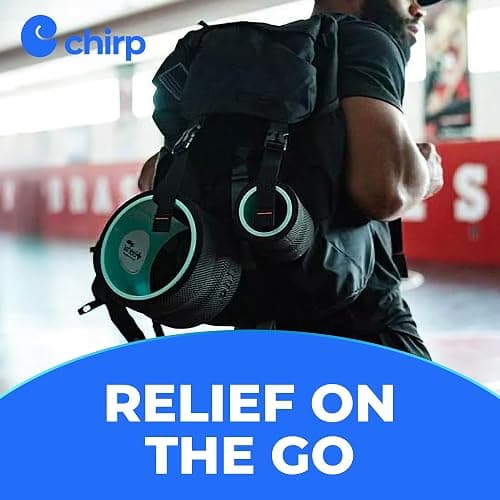 Chirp Wheel Foam Roller - Targeted Back & Neck Pain Relief, Muscle Massage, Trigger Point Therapy, High-Density Foam Tool for Physical Therapy, Stretching & Exercise, 500lbs Capacity, 6 Inch Mint thumbnail 7