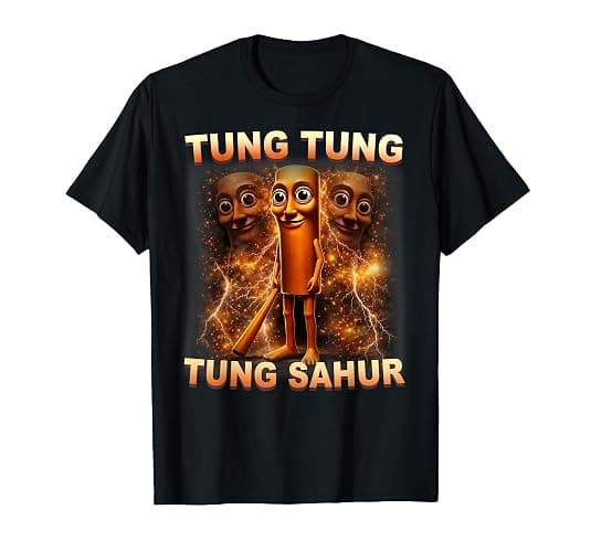 Tung Tung Tung Sahur is Calling Funny Italian Brainrot T-Shirt - Image 1