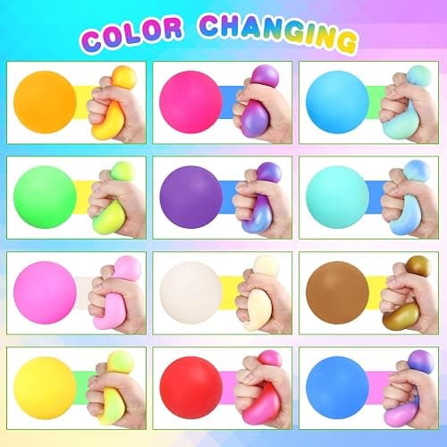 40Pcs Stress Balls-Squishy Bulk-Treasure Box Toys-Fidgets Prizes Bulk-Sensory Balls for Adults -Classroom Prize-Goodie Bag Stuffers, Sensory Toys (40pack Stress Balls) thumbnail 3