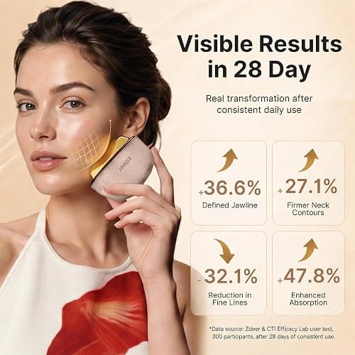 ZDEER GS5 Electric Heated Gua Sha Tool, Red Light Face Massager, Pink | Brass Facial Massager with Vibration, Beauty Device for Face & Neck, Skin Firming Device for Facial Sculpting, Gift for Women thumbnail 3