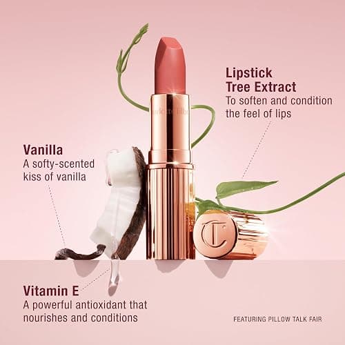 Charlotte Tilbury Pillow Talk Icons On the Go Kit - 4-Piece Makeup Set with Cream Eyeshadow, Mini Matte Lipstick, Lip Liner & Liquid Highlighter Blush in Iconic Nude-Pink Tones thumbnail 5