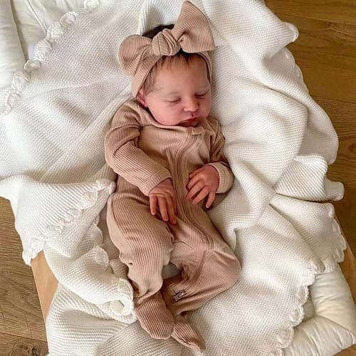 Zero Pam Realisitc Reborn Baby Dolls 19 Inches Silicone Baby Doll with Soft Cloth Body, Lifelike Babys Doll Girl,Real Life Reborn Dolls That Look Real Newborn Babies with Accessories thumbnail 3