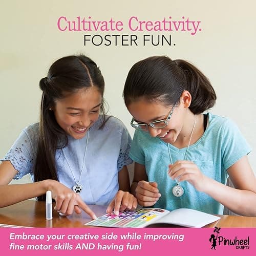 Pinwheel Crafts Pendant Jewelry Making Kit for Girls 8-12+ Years, Necklace and Bracelet Making Kit for Kids – Single Craft to Create Multiple Necklace & Bracelet for Teens with 200 Designs thumbnail 7