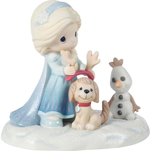 Precious Moments Elsa Figurine | Disney Frozen Elsa Make Your Own Magic Bisque Porcelain Figurine | Frozen Décor | Disney Décor & Gifts thumbnail 4