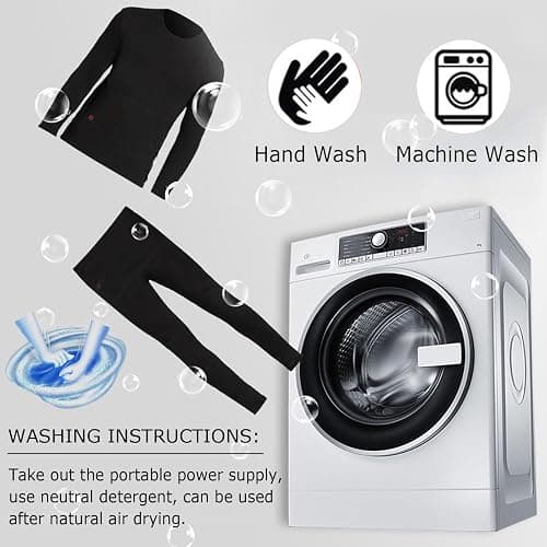 TOVCHEI Women Electric Heated Underwear Winters USB Smart Heated Thermal Underwear, Washable for Outdoor Sports,Skiing,Riding thumbnail 6