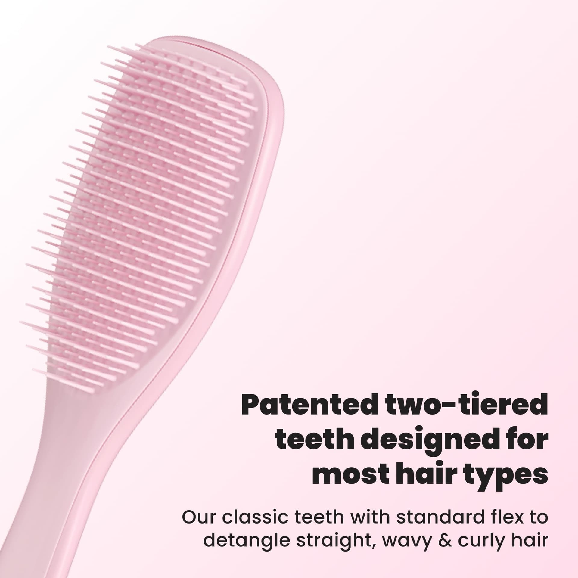 Tangle Teezer Wet Detangler Hairbrush - Millennial Pink thumbnail 2