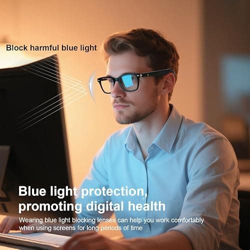 AI Smart Translation Glasses, Noise Reduction & Anti-Blue Light, Powered By GPT, Support 165+ Languages Multi-Functional Translator Glasses, Unisex Audio Bluetooth Glasses for Work, Travel & Study thumbnail 8