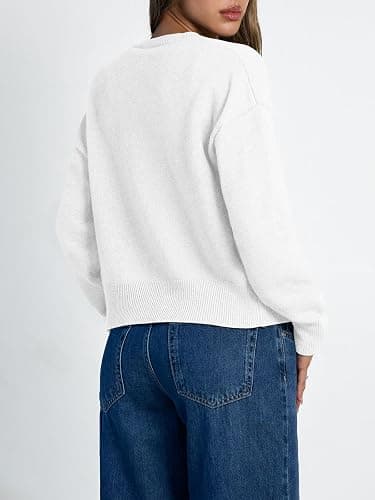 LILLUSORY Womens Lightweight Cardigan Cropped Knit Fall Cute Sweaters 2026 | Office to Brunch,Travel Essential,Drop Shoulder,Button Front,Versatile Chic,Winter Warm Coat thumbnail 4