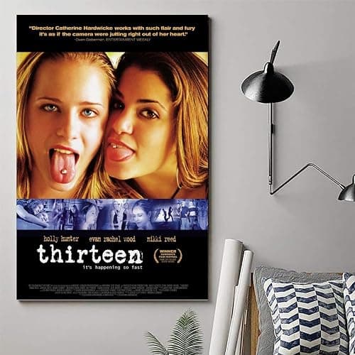 VALKEM Thirteen Movie Poster Poster Canvas 90s Wall Art Room Aesthetic Posters 12x18inch(30x45cm) thumbnail 6