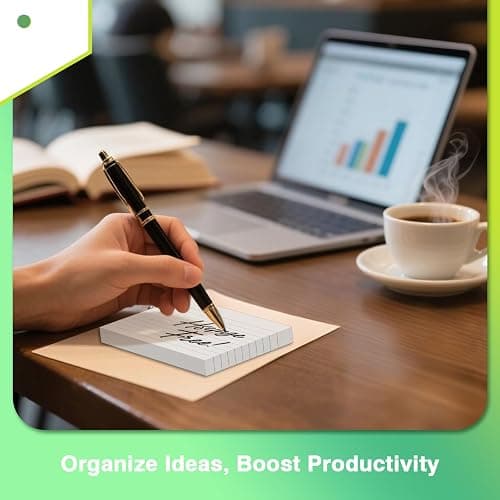 250 Count White Index Cards with Ring 3 x 5 Inch Heavyweight Ruled Index Cards, Flash Cards for School & Office Supplies and Home Organization, Durable Study To Do List Note Cards with Ruled Lines thumbnail 3